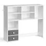 Desktop Bookshelf, 3-Tier Desktop Storage Organizer, 37" x 10" x 31.1" Office Storage Rack Wood Display Shelf, Desktop Bookshelf