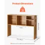 Desktop boghylde Wood Desktop Storage Organizer 1-lags til