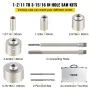 Betonhul så kit, 30/40/65/80/100 mm bore bit sæt SDS plus eller