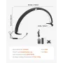 Nail Desk Light, 40 W Half Moon Desk Lamp with Phone Holder, Adjustable Brightness and Color Temperature, Arched LED Table Light