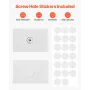 Desktop boghylde hvid desktop opbevaringsarrangør 1-lags til