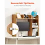 Desktop boghylde Wood Desktop Storage Organizer 2-lags til