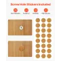 Desktop boghylde Wood Desktop Storage Organizer 2-lags til