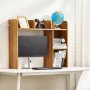 Desktop boghylde Wood Desktop Storage Organizer 2-lags til