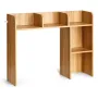 Desktop boghylde Wood Desktop Storage Organizer 2-lags til