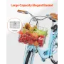 Cruiser Bike, 1-Speed, 26-Inch Light Blue Beach Cruiser Bike with Large Capacity Basket and Rear Rack, Secure & Sturdy Cruiser B