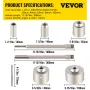 Betonhul så kit, 30/40/65/80/100 mm bore bit sæt SDS plus eller