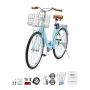 Cruiser Bike, 1-Speed, 26-Inch Light Blue Beach Cruiser Bike with Large Capacity Basket and Rear Rack, Secure & Sturdy Cruiser B