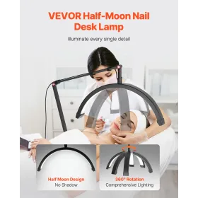 esk Light 20 W Clip on Half Moon Lash Light with Phone Holder Arched LED