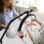 Nail Desk Light, 20 W Clip on Half Moon Lash Light with Phone Holder, Adjustable Brightness and Color Temperature, Arched LED Ta