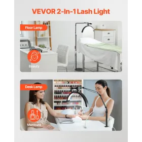 oon lys til estetiker 2 i 1 LED -gulv og skrivebordslampe