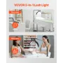 Half Moon Light for Esthetician, 2 in 1 LED Floor and Desk Lamp Lash Light for Eyelash Extensions, Arched Eyelash Lamp with Phon