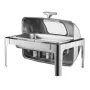 9QT 1 Pack Rectangle Roll Top Chafing Dish sat med 2
