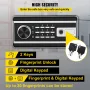 Safe Box, 60 L Money Safe with Fingerprint Lock and Digital Keypad, Fireproof Home Safes with A Removable Shelf, Wall-Mounted Se