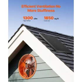 14 "Gable Mount Fan 1300 CFM Attic Vent -ventilator med