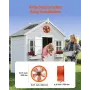 14 "Gable Mount Fan 1300 CFM Attic Vent -ventilator med