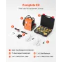 Electric Brake Bleeder Kit, Professional 220V Brake Master Cylinder Bleeder Kit with Pressure Gauge & Built-In Air Pump, Versati