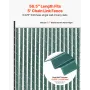 Bottom Locking Privacy Slats, Single-Wall Vertical Bottom-Locking Slats for Chain-Link Fence, High-Density HDPE Chain Link Slats