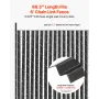 Bottom Locking Privacy Slats, Single-Wall Vertical Bottom-Locking Slats for Chain-Link Fence, High-Density HDPE Chain Link Slats
