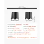 Bottom Locking Privacy Slats, Single-Wall Vertical Bottom-Locking Slats for Chain-Link Fence, High-Density HDPE Chain Link Slats