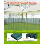 Bottom Locking Privacy Slats, Double-Wall Vertical Bottom-Locking Slats for Chain-Link Fence, High-Density HDPE Chain Link Slats