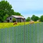 Bottom Locking Privacy Slats, Double-Wall Vertical Bottom-Locking Slats with Wings for Chain-Link Fence, High-Density HDPE Chain