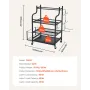 Yoga Mat Storage Rack, Home Gym Workout Equipment Organizer, Powder Coated Finish Steel Yoga Mat Holder with Hooks & Wheels, Wei
