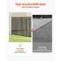 Bottom Locking Privacy Slats, Double-Wall Vertical Bottom-Locking Slats for Chain-Link Fence, High-Density HDPE Chain Link Slats