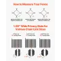 Bottom Locking Privacy Slats, Double-Wall Vertical Bottom-Locking Slats for Chain-Link Fence, High-Density HDPE Chain Link Slats