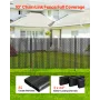 Bottom Locking Privacy Slats, Double-Wall Vertical Bottom-Locking Slats for Chain-Link Fence, High-Density HDPE Chain Link Slats