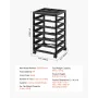OOK ROLLING OPBEVARING CART 6-lags stor kapacitet med arrangør