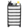 OOK ROLLING OPBEVARING CART 6-lags stor kapacitet med 6 klare