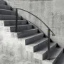 Handrails for Outdoor Steps, Fit 1 or 5 Steps Outdoor Stair Railing, Black Wrought Iron Handrail, Flexible Front Porch Hand Rail