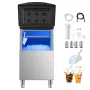 Commercial Ice Maker Storage Bin, 250LBS Capacity Ice Bin, Stainless Steel Ice Storage Bin with Filter and Adjustable Anti-slip 