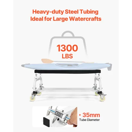 Vandfartøjer PWC Dolly Boat 1300 lbs kapacitet Jet Ski Stand