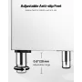 Commercial Ice Maker Storage Bin, 250LBS Capacity Ice Bin, Stainless Steel Ice Storage Bin with Single-stage Filter and Adjustab