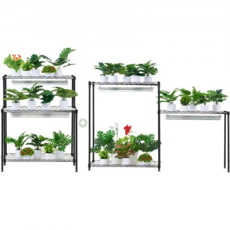DIY Plant Stand with Grow Lights 6 Tiers 192W 70.9" Tall Plant Grow Shelf