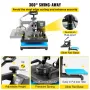 Heat Press Machine, 10x12inch / 25x30 cm, 2in1 Clamshell