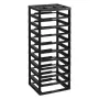 Plastic Storage Organizer, 10-Tier Large Capacity with Organizer Top, Black Frame Only, PP Material Multifunctional Scrapbook St