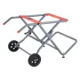 Portable Table Saw Stand, 159 kg/350 lbs Load Capacity, Rolling Foldable Table Saw Table with 203 mm/8 inches Rubber Wheels, Hea