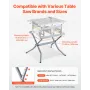 Table Saw Folding Stand, 350 lbs / 158.76 kg Load Capacity, Portable Compact Table Saw Stand, Heavy Duty Construction, Easy Stor