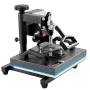 Heat Press Machine, 10x12inch / 25x30cm, 2IN1 Clamshell Sublimation Transfer Printer with Teflon Coated, Digital Precise Heat Co