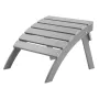 Adirondack fodskammel 21,5L x 18,9B x 14,8H tommer HDPE foldbar