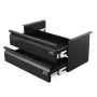 2 Skuffe 40 cm under Desk-skuffe Arrangør Slide-Out skuffe