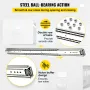 Drawer Slides, 1 Pair 50.8 cm Soft Close Drawer Slides, Ball Bearing Side Mount Drawer Hardware Slides, 226.8 kg Load Capacity 3