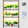 Plantestativ med Grow Lights 4 Tiers 180W 59.1 "Tall Plant Grow Shelf