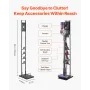 Vacuum Stand, Compatible With Dyson V6 V7 V8 V10 V11 V15, Stable Vacuum Stand Holder with 4 Hooks for Dyson DC30 DC31 DC34 DC35 