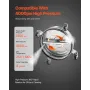 14" Pressure Washer Surface Cleaner, Stainless Steel Pressure Washer Attachments with 4 Wheels, 4000 Max PSI, 1/4 Quick Connecto