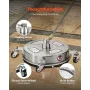 14" Pressure Washer Surface Cleaner, Stainless Steel Pressure Washer Attachments with 4 Wheels, 4000 Max PSI, 1/4 Quick Connecto