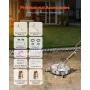 20" Pressure Washer Surface Cleaner, Stainless Steel Pressure Washer Attachments with 4 Wheels, 4500 Max PSI, 3/8 Quick Connecto